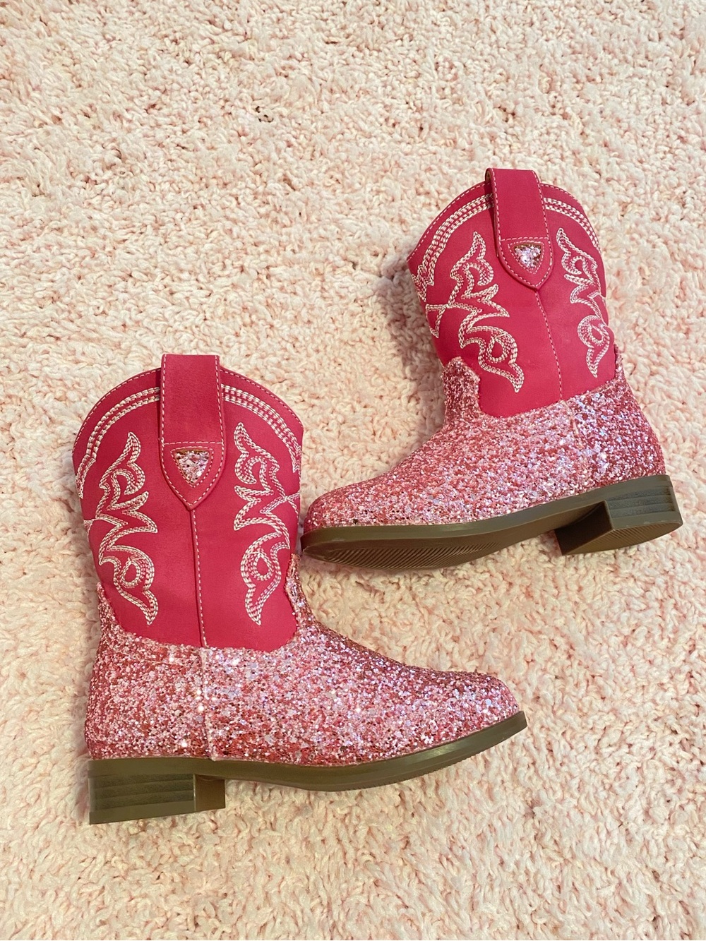 NWOT Pink Girls Cowgirl Boots